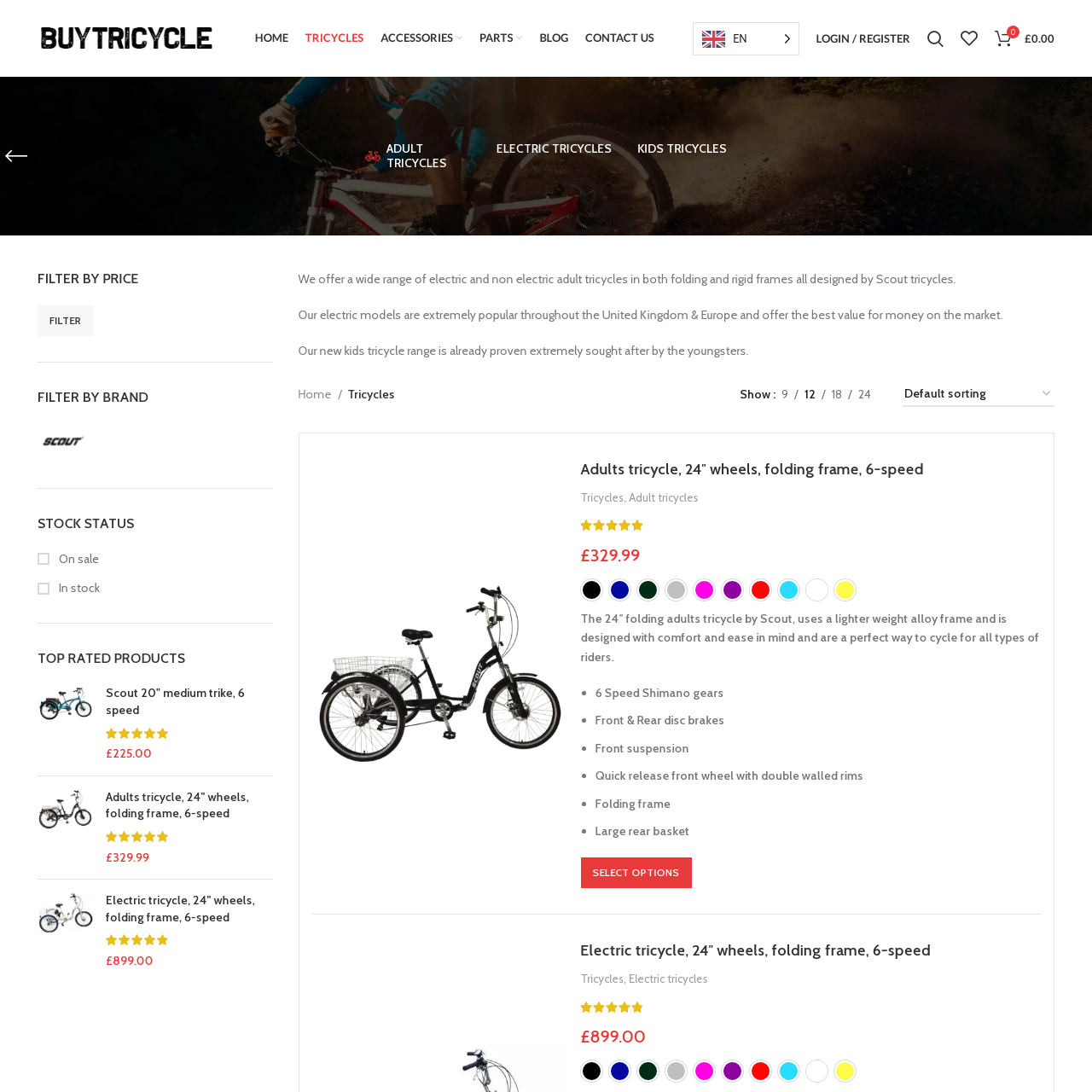 sito web di acquisto triciclo
